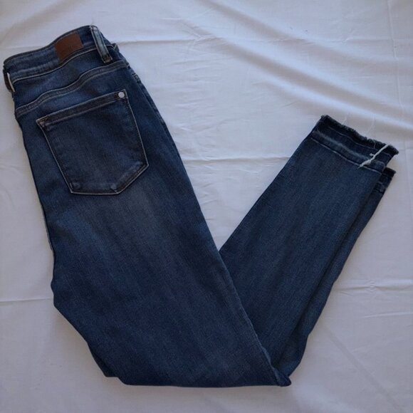 Judy Blue High Waist Skinny Jeans with Side Slit Released Hem (JB-82422) Sz 9/29 - Picture 1 of 15
